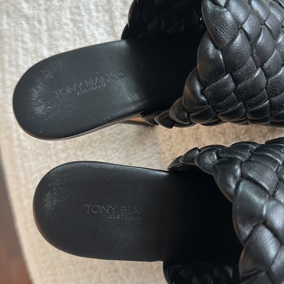 Tony Bianco Black Heels - Size 7 - Picture 3 of 4